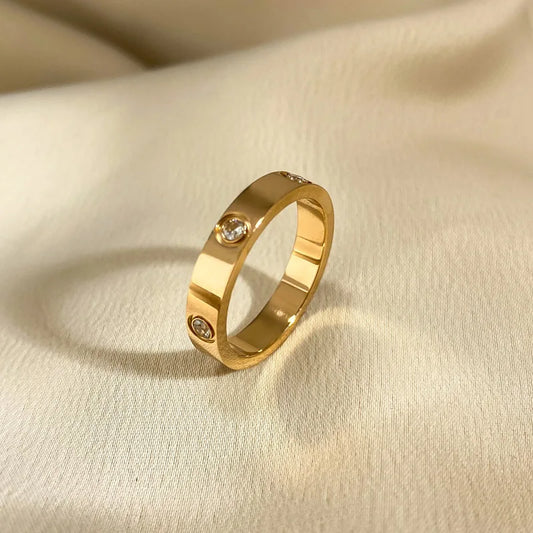 Rose Gold Color Love Ring