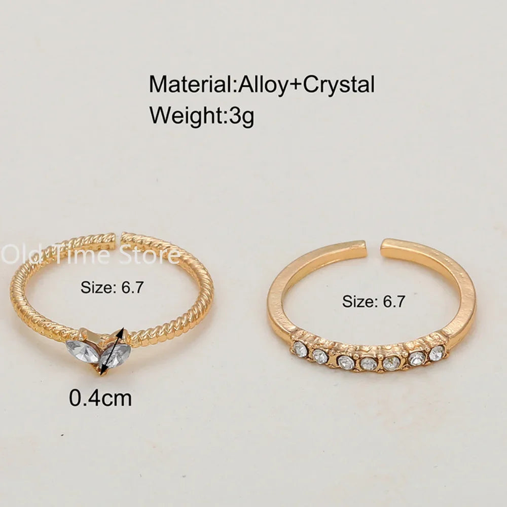 Luxury Zircon Heart Rings