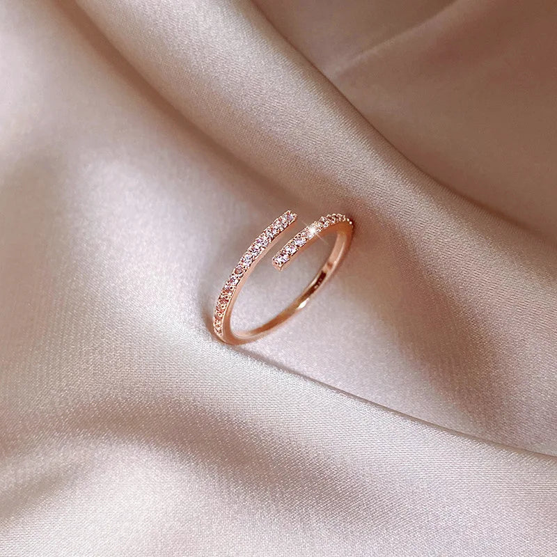 Luxury Zircon Heart Rings