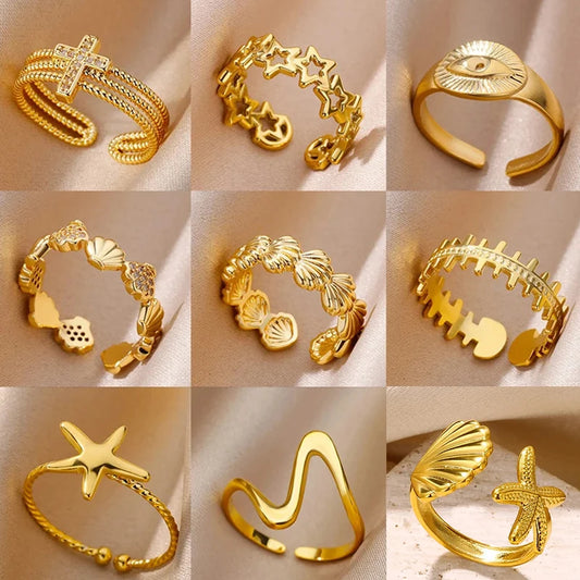 Vintage Shell Rings