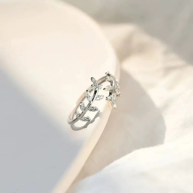 925 Sterling Silver Tree Branch Shape Ring